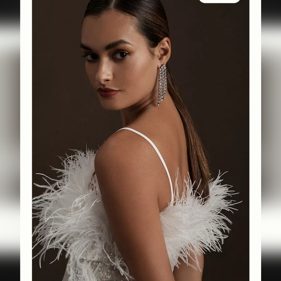 Audrey Adele Adelaide Feather & Sequin Mini Dress - Picture 5 of 11